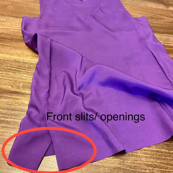 Diane von Furstenberg Silk Shift Dress Purple size 14 - Picture 8 of 13